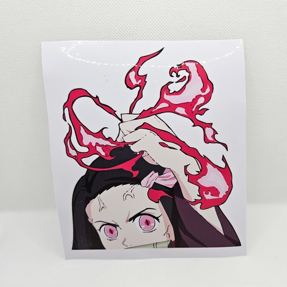 Demon Slayer Decals All 5 Zenitsu Nezuko Tanjiro Shinobu Rengoku - Picture 4 of 8